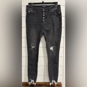 Judy Blue Black Button Fly Skinny Jean JB88129 🖤
